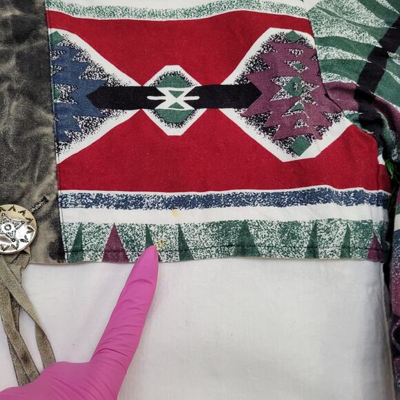 Vintage 90s Rough-Rider Cowgirl Shirt Womens L 21x25 Western - Picture 7 of 13